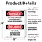 Signmission Do Not Operate Maintenance Bilingual Danger Sign, Plastic, 18in W x 24in L, 2PK OS-2PACK-DS-P-1824-VS-1154 - alternate 3